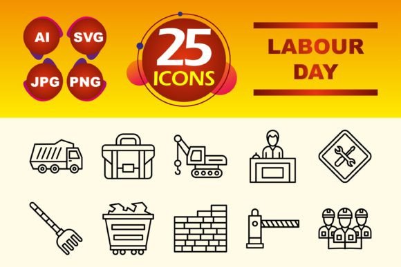 Celebrating Labor Day: Icons for Modern Design and Creative Expression