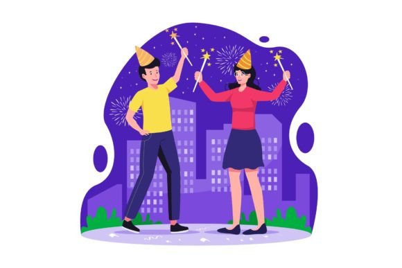 Enhance Your New Year Designs with AI SVG EPS