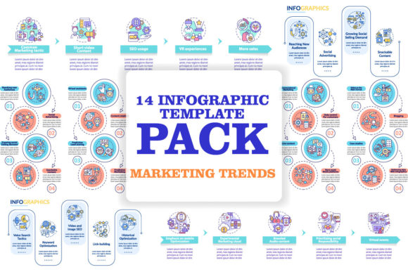 Evaluating Marketing Trends Examples Infographics for Strategic Data Visualization