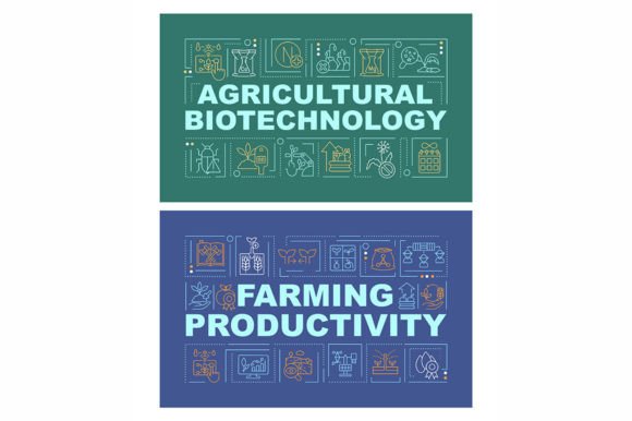 Farming Productivity Word Banner Set: A Versatile Tool for Agribusiness