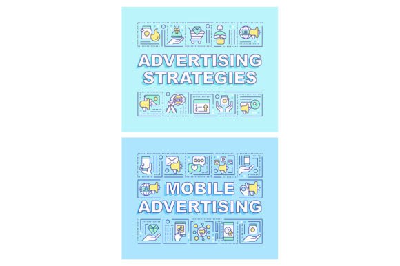 Maximizing Your Marketing Impact with the Advertising Strategies Word Banner Set