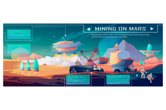 Mining on Mars Infographics: Visual Design Guide
